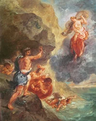 Winter, uit de Vier Seizoenen serie: Juno en Aeolus, 1862